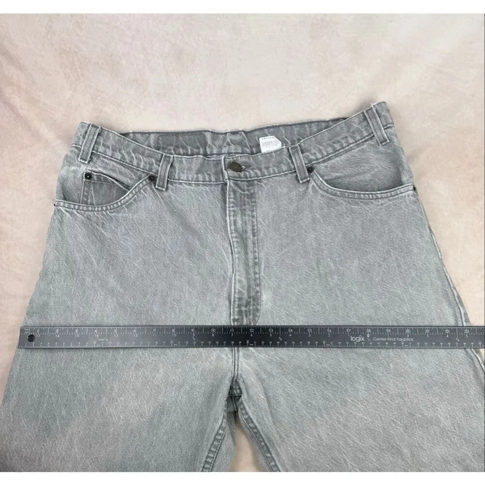 Vintage Men’s Orange Tab Levi’s 550 Light Gray RARE 34x29” 11/93